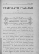 L'Emigrato - gennaio 1913 - n.1