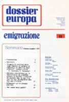 Dossier Europa Emigrazione ottobre 1976 - n.11
