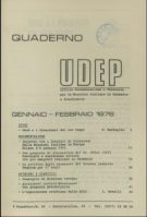 Quaderni UDEP - gennaio 1976
