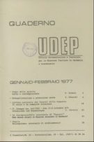 Quaderni UDEP - gennaio-febbraio 1977