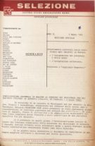 SELEZIONE CSER - ANNO II - 2°marzo 1966 - n. speciale